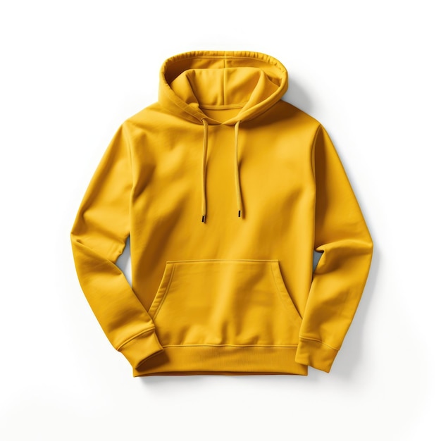 yellow blank hoodie mockup