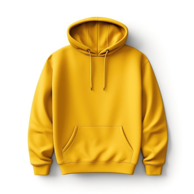 yellow blank hoodie mockup