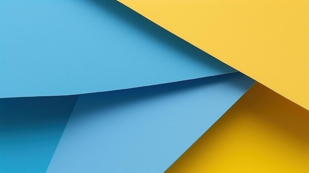 Yellow and blue pastel paper color for background generative ai