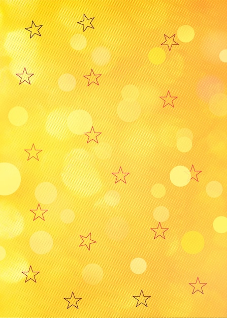 Photo yellow bokeh background for seasonal holidays event celebrations and various design works