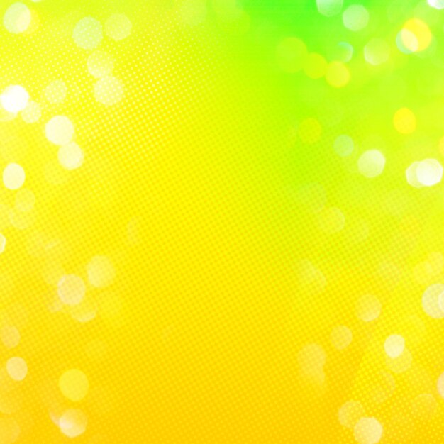 Yellow bokeh square background