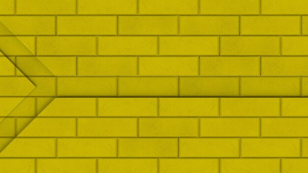 Yellow brick texture wallpaper 3d illustration render