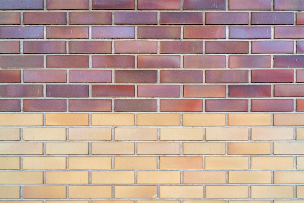 Yellow brick wall Architectural background