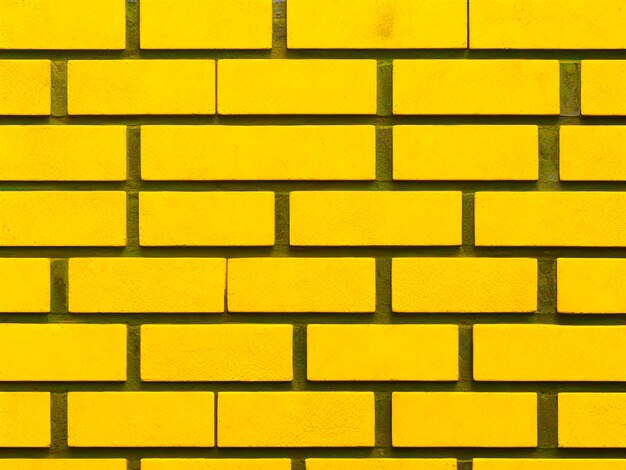 Yellow brick wall texture background generated by AI