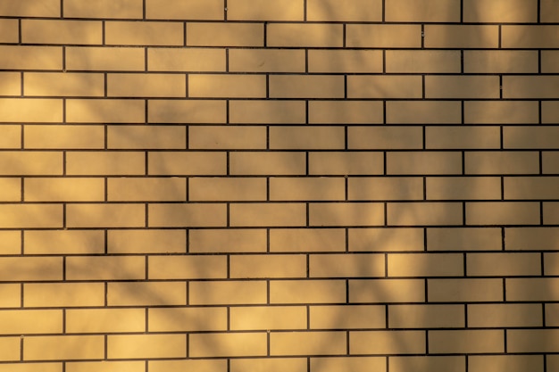 Yellow brick wall