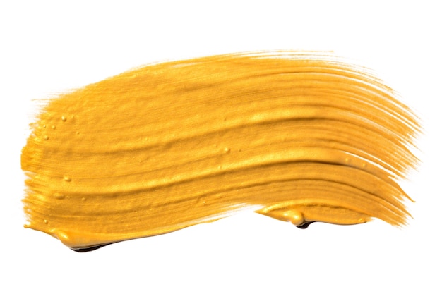 Yellow brush stroke