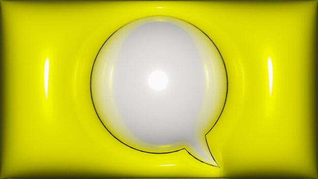 Photo a yellow bubble in a yellow bowl