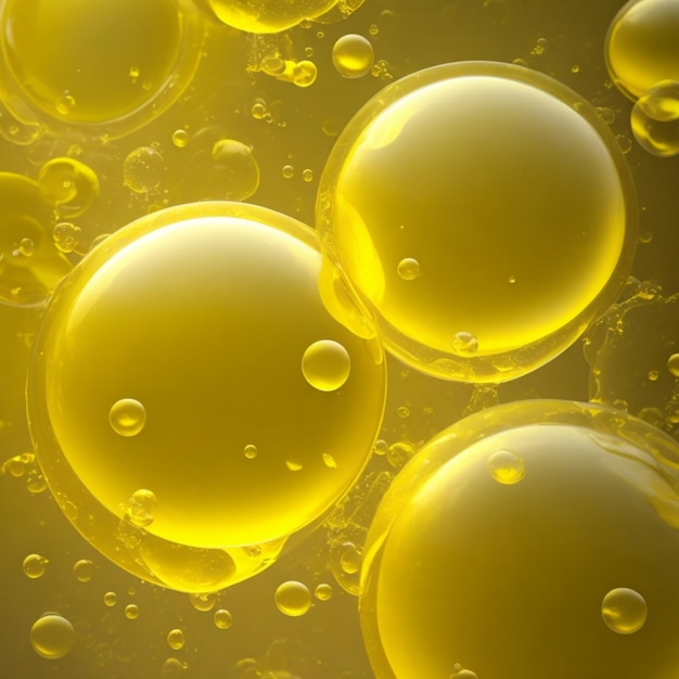 Yellow Bubbles Radiant and Joyful