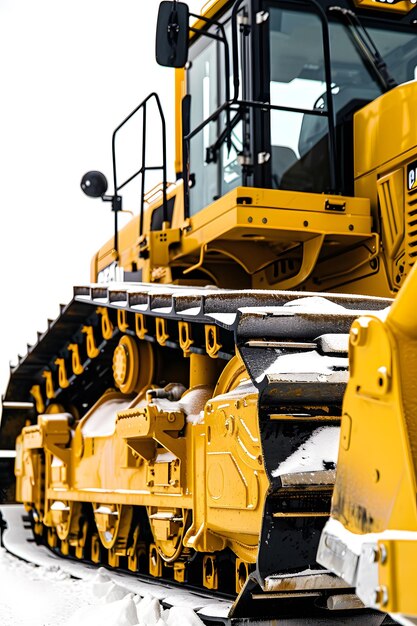 Photo a yellow bulldozer with the word quot excavator quot on it