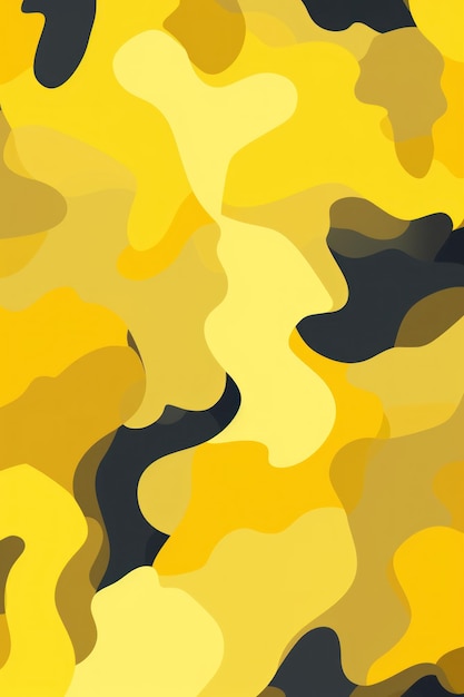 Yellow camouflage pattern design poster background ar 23 v 52 job id 2662ae8299fa4f6faff8c624a8784c2f