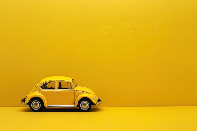 Foto una macchina gialla con la parola giallo sul lato