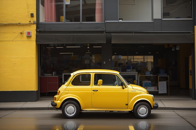 yellow car