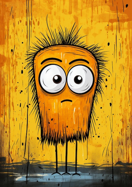 Yellow cartoon character