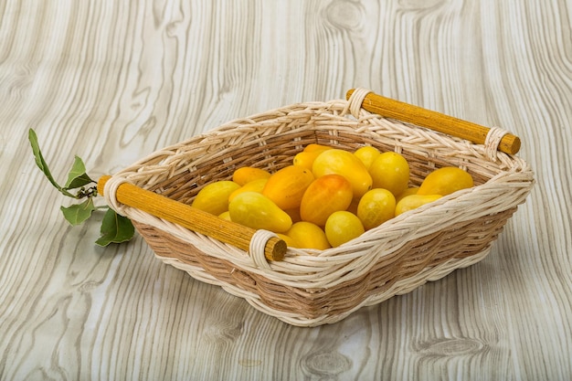 Yellow cherry tomatoes