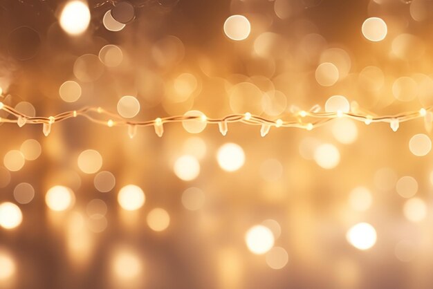 Photo yellow christmas bokeh background