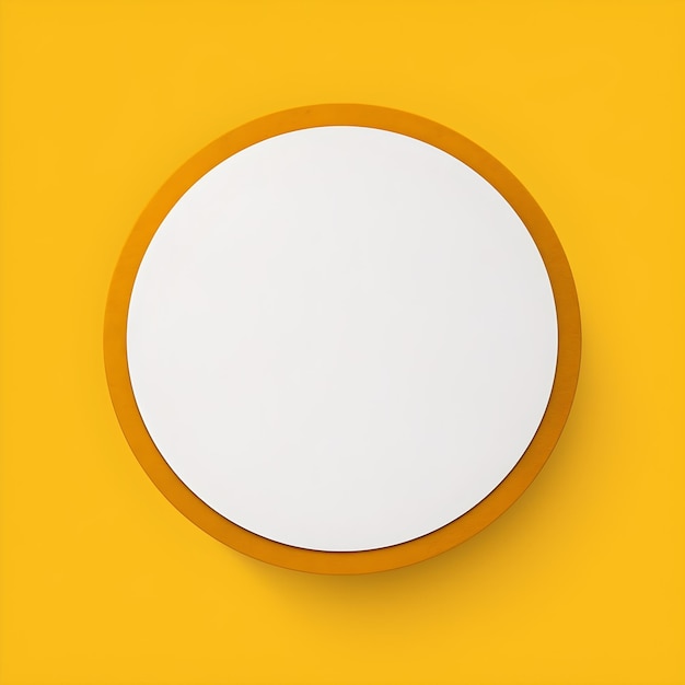 A yellow circle with a white circle on it