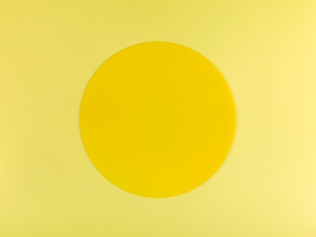 yellow circle on yellow background