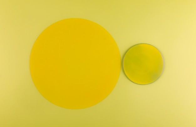 yellow circle on yellow background