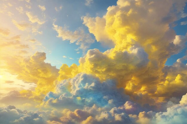 Yellow Clouds Background Cloud Background Clouds Background Sky Background Clouds Texture Clouds Wallpaper AI Generative