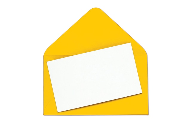 Photo yellow color letter with cover