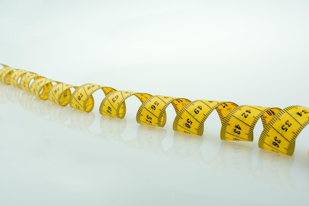 Yellow color measuring tape