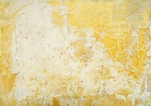 yellow color old concrete wall texture background