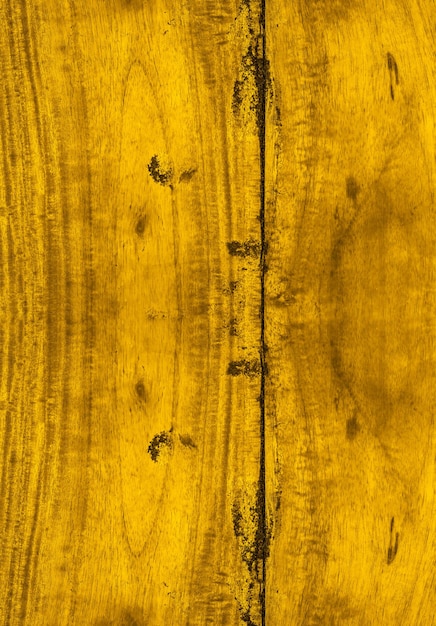 背景の黄色の古い素朴な木材