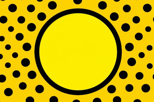 Yellow comic background with sun burst and dot halftone