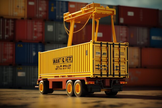 A yellow container illustration