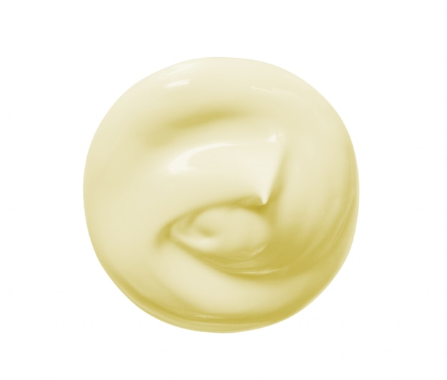 Photo yellow cream isolated