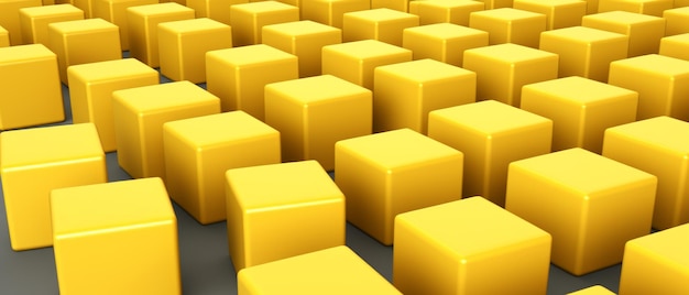 Photo yellow cubes background