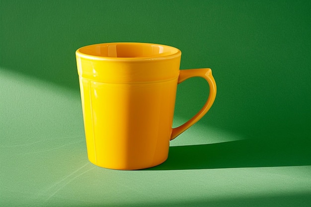 a yellow cup with the word  no  on it