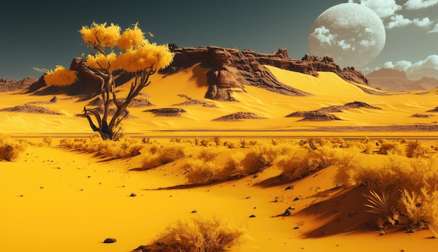 Yellow desert