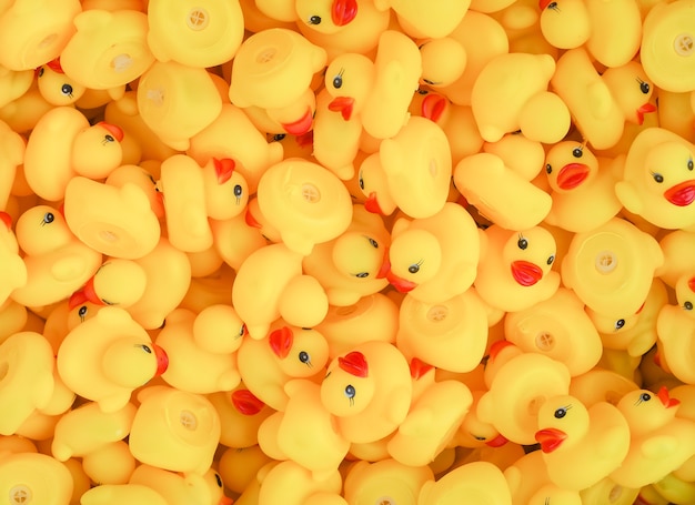 Photo yellow duck toy background