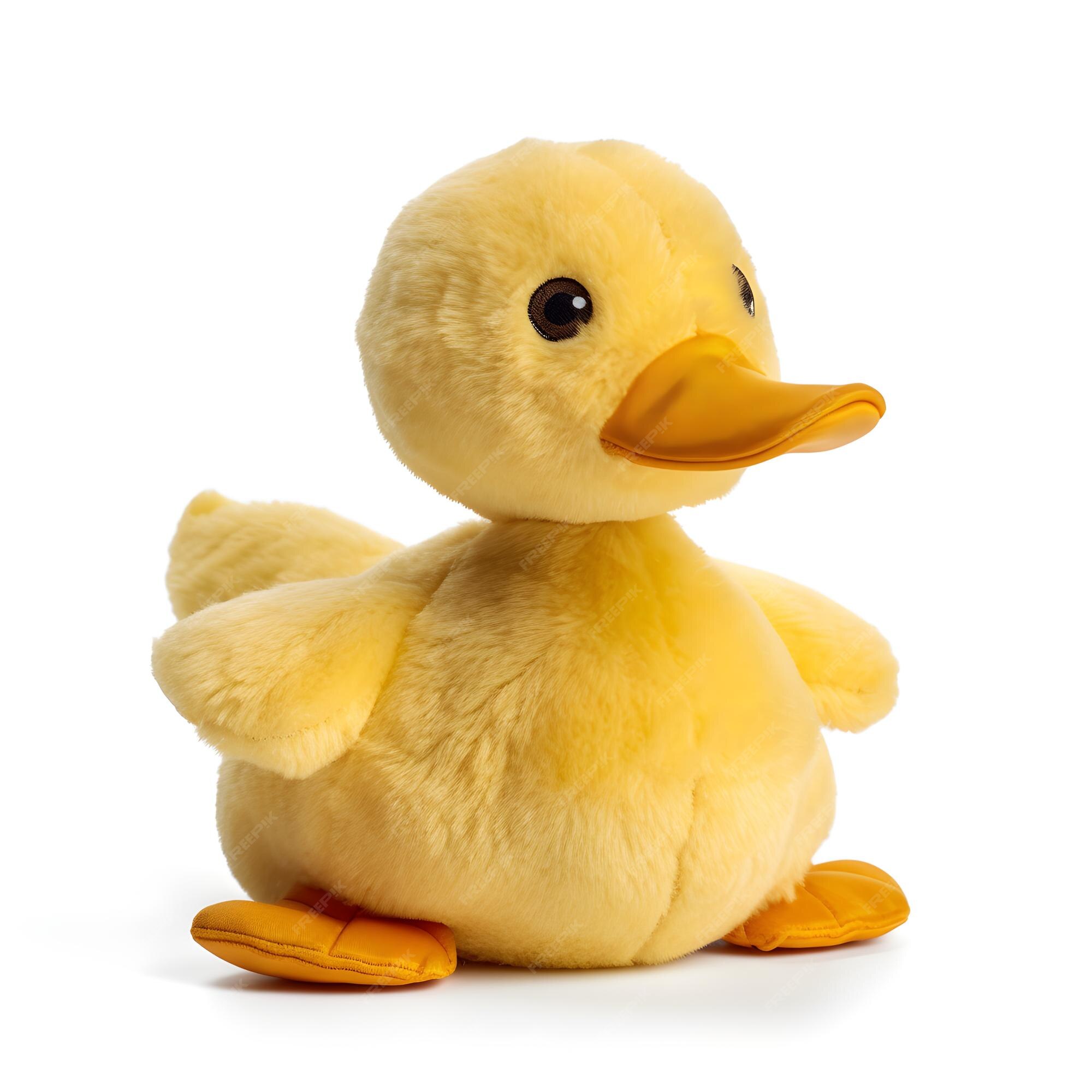 Premium AI Image | Yellow duck toy isolated on white background