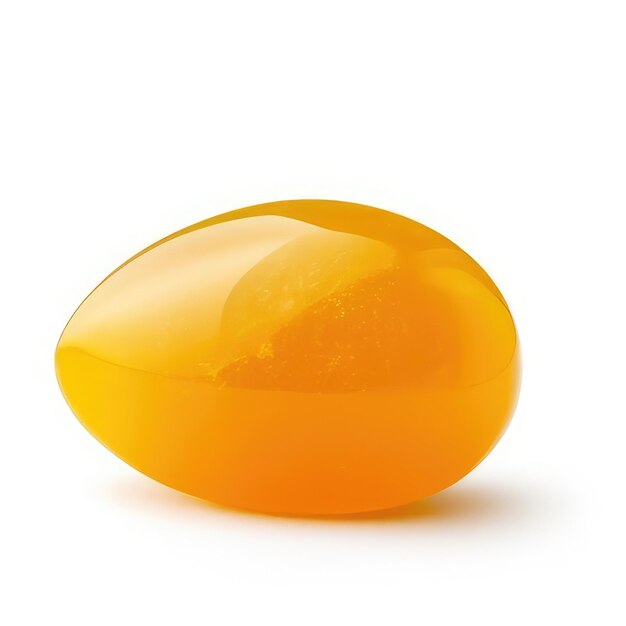 Photo a yellow egg shaped like a shell.