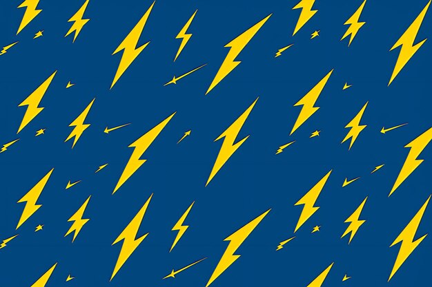 Photo yellow electricity sign lightning pattern background wallpaper ai generated