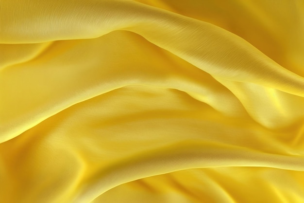 Photo yellow fabric texture with doubles occupying the entire image