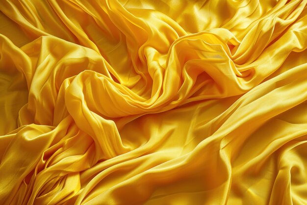 A yellow fabric with folds