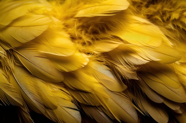 yellow feathers background