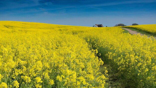 Yellow field rapeseed