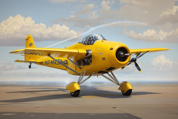 yellow Fling Plane