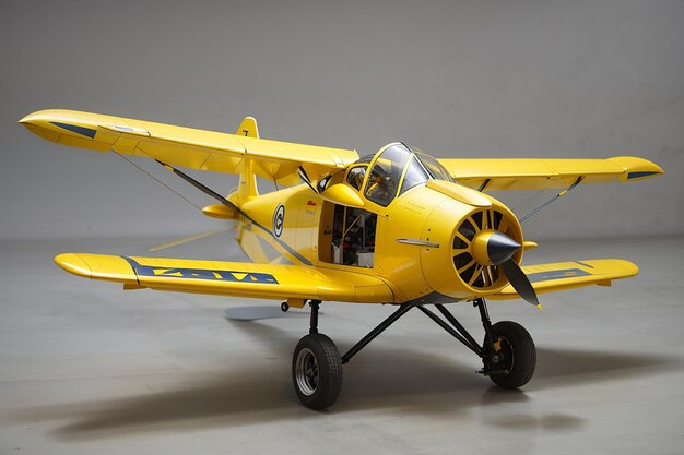 Photo yellow fling plane