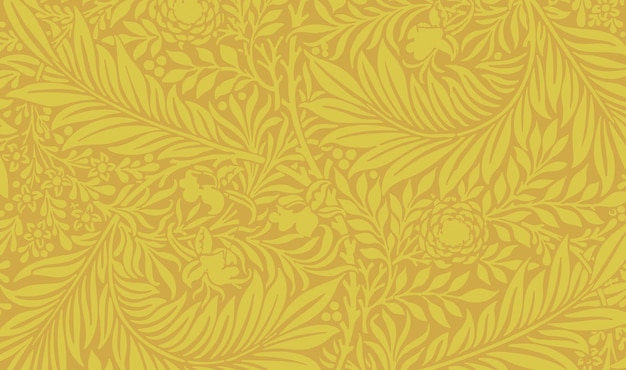 Yellow floral background texture