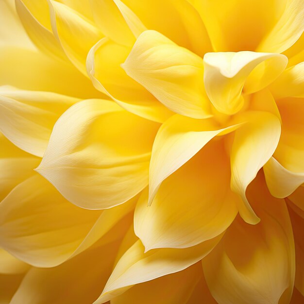 Yellow Flower Petals in Macro Beautiful Closeup of Bright Yellow Flower Petals with Abstract