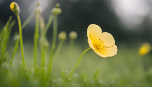 Photo a yellow flower with the number 3 on it