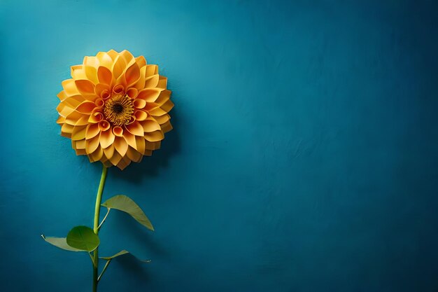 A yellow flower with the word