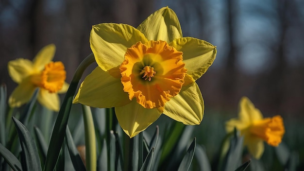 a yellow flower with a yellow center that says quot spring quot