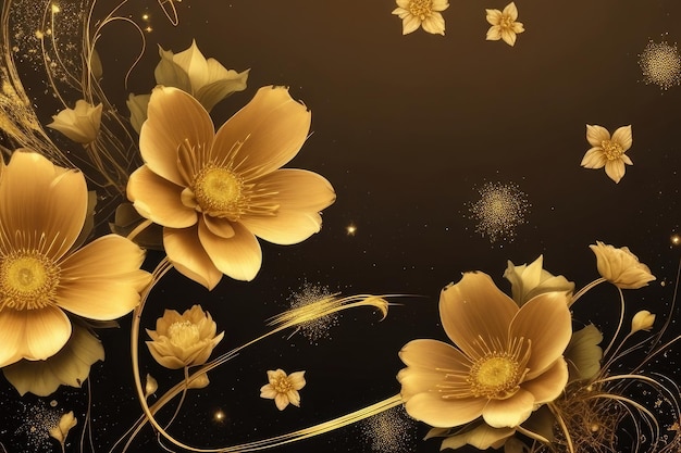 写真 黄色い花の背景