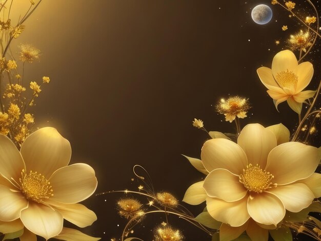 Yellow flowers background